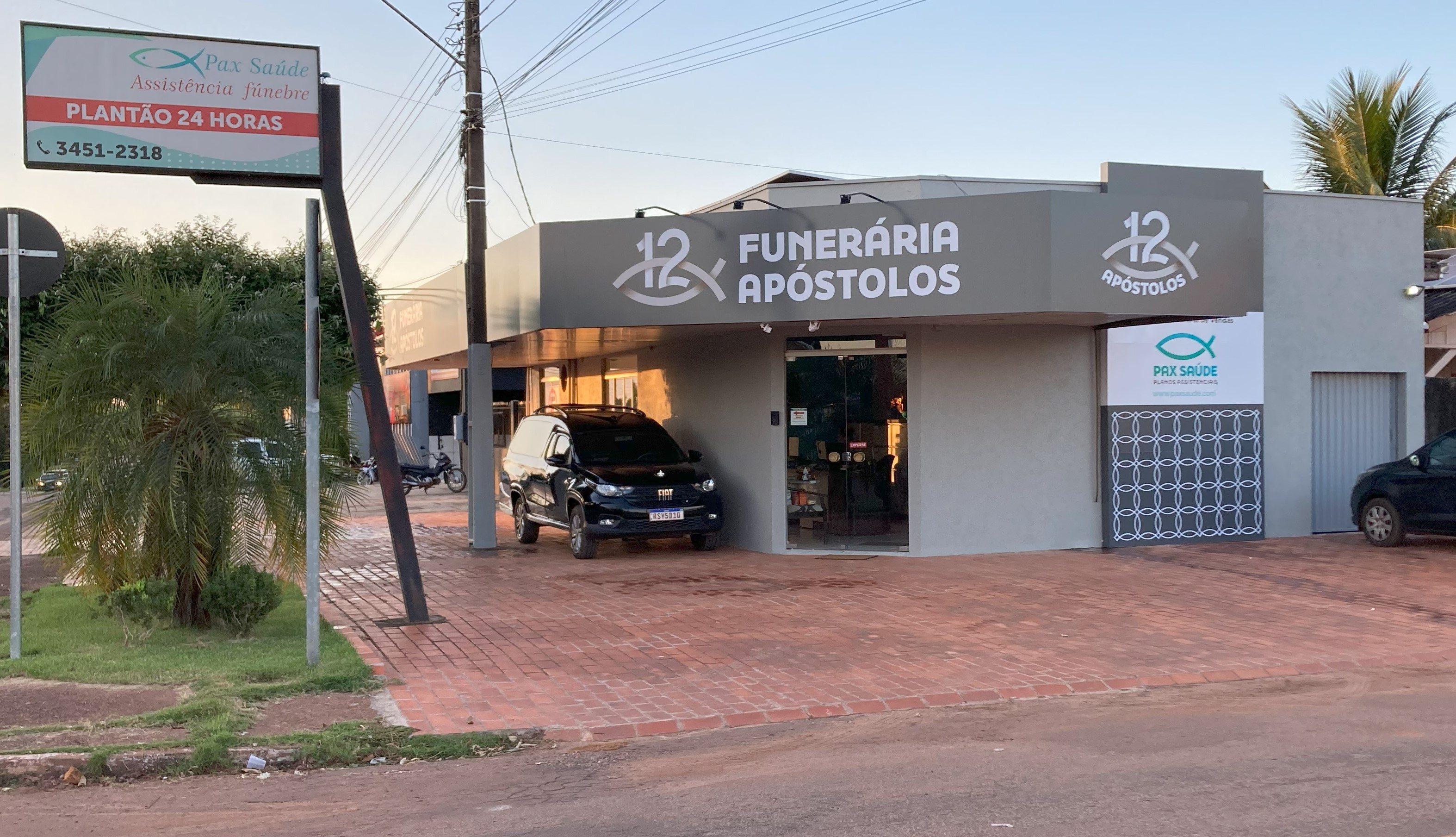 Fachada da Funerária 12 Apóstolos em Pimenta Bueno/RO